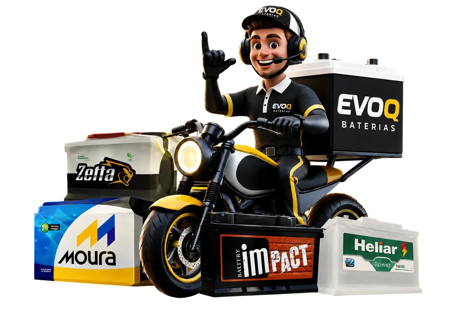 Atendimento EVOQ Baterias